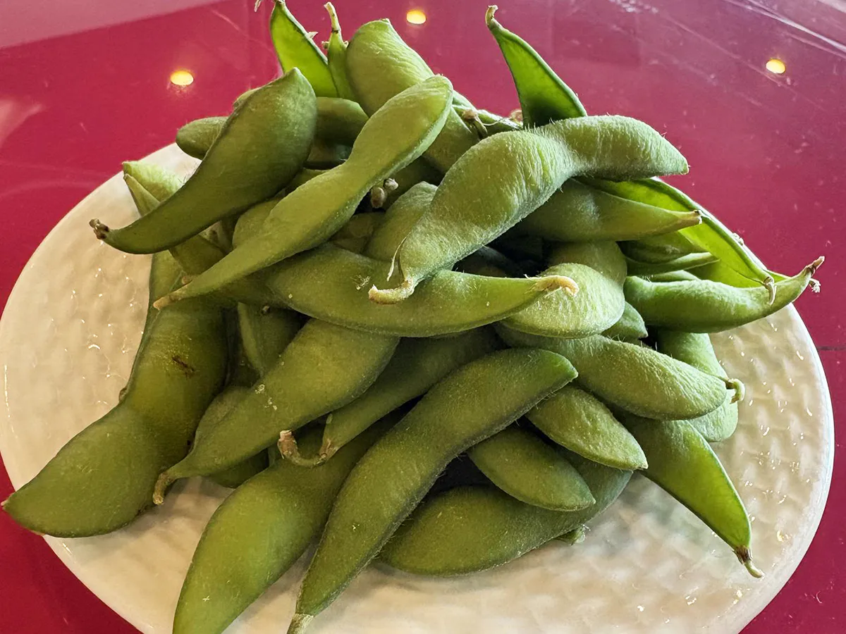 Edamame at Tasty Sushi, a Japanese Restaurant in Sacramento