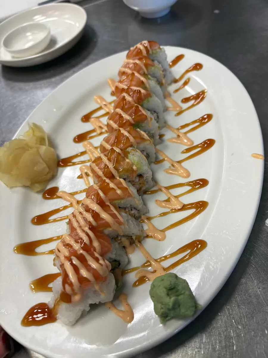Salmon Roll at Tasty Sushi, a Japanese Restaurant in Sacramento